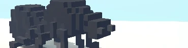 An image of a voxel-based ant created in MagicaVoxel.